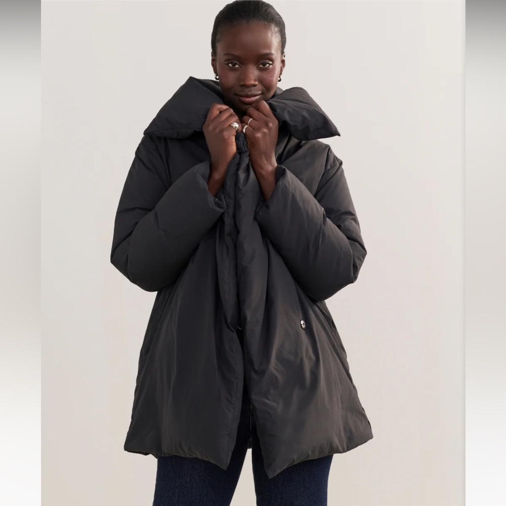 NWOT Jenni Kayne Apres Black Puffer Coat Size Medium